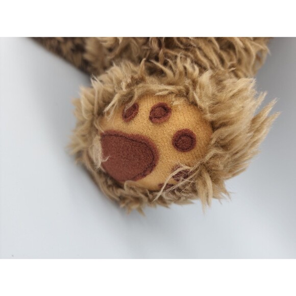 Holiday Stuffed Teddy Bear Holding Christmas Tree in Terracotta Pot Fluffy Bear - Picture 10 of 12